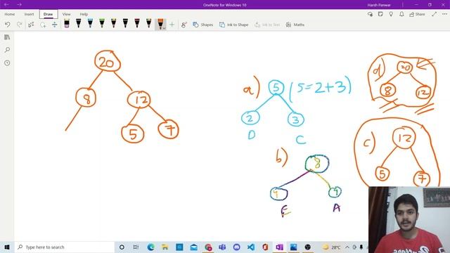 Huffman Encoding | Drawing Huffman Tree | Calculating Character Bits смотреть онлайн