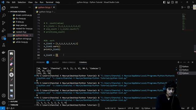 5.9 SORTING A LIST | Learn Python in a SIMPLE WAY смотреть онлайн
