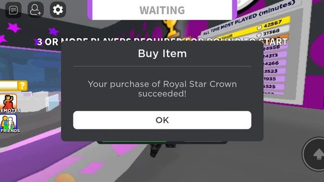 Claiming Royal Star Crown (ROBLOX FREE IN GAME LIMITED UGC) смотреть онлайн