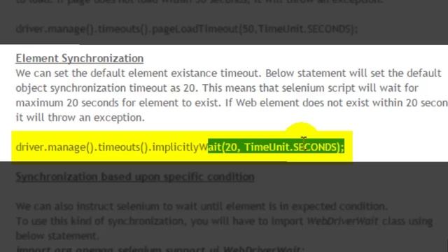 Synchronization points in Selenium Webdriver смотреть онлайн