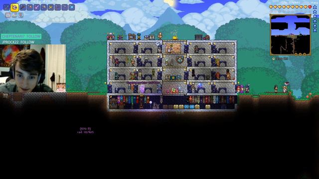 Terraria - Ep.85 - Farming Life Fruit! Getting 500HP! [Expert] смотреть онлайн