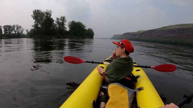 Семейный водный ПВД на байдарке Вега-2 по Енисею смотреть онлайн