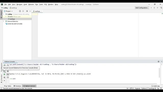 pycharm tutorial#2 hindi/Create Python file/Python console/program execute/Lecture 4 смотреть онлайн