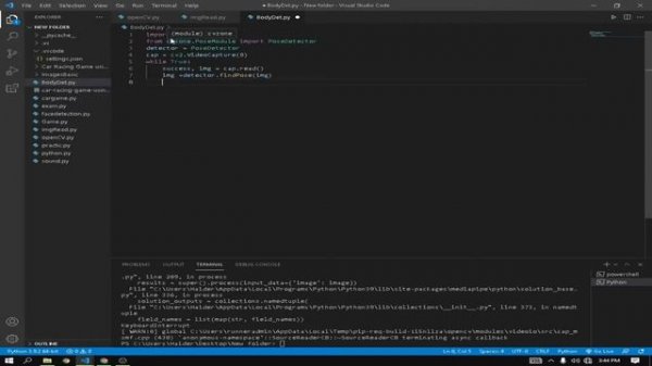 human body detection OpenCV python.