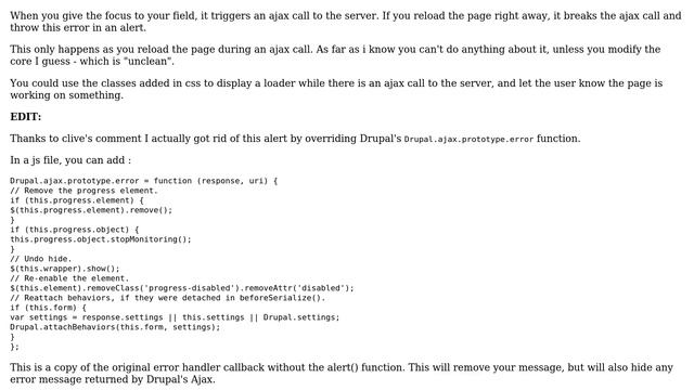 Drupal: Exposed filter AJAX error смотреть онлайн
