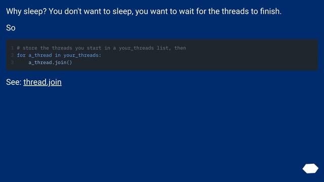 Python: Pass or Sleep for long running processes? смотреть онлайн