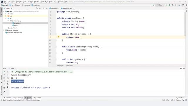 Encapsulation In Java | Java Encapsulation Tutorial | Java Tutorial For Beginners | Simplilearn смотреть онлайн