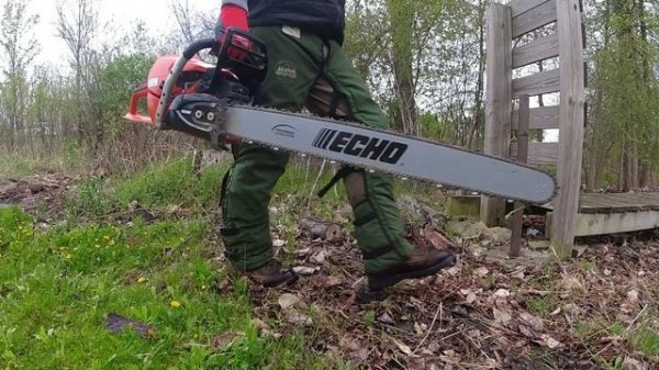 ECHO CS-7310P CHAINSAW REVIEW AND DEMO- ECHO's Most Powerful Chainsaw in North America!!