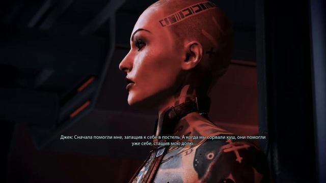 Mass Effect 2 Legendary Edition.Роман с Джек.Две сцены на столе и на кровати. смотреть онлайн