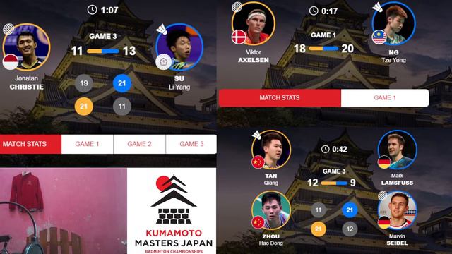 🔴Jonathan Christie (INA) Vs Su Li Yang (TPE) | Kumamoto Masters Japan 2023, BWF LIVESCORE