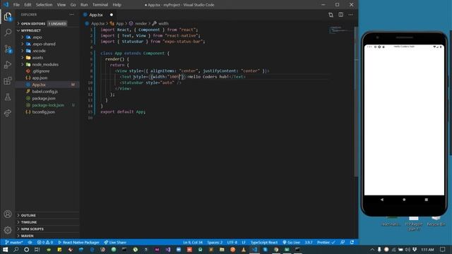 Flexbox and Basic Structure of React Native App | Coders Hub Video 2 смотреть онлайн
