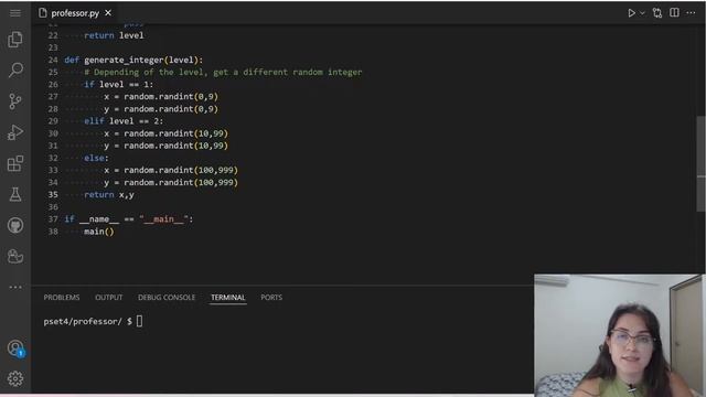 PROBLEM SET 4: LITTLE PROFESSOR | SOLUTION (CS50 PYTHON) смотреть онлайн