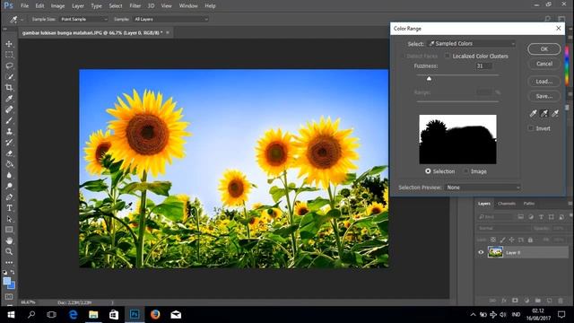 Photoshop Tutorial - Cara seleksi Bunga dengan teknik Color Range смотреть онлайн