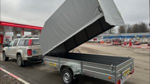 Подъемный тент для легкового прицепа