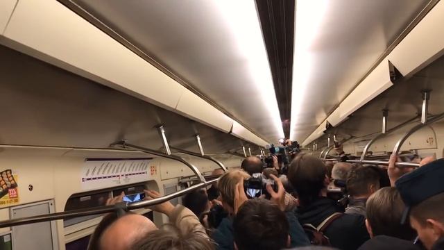 Открытие Фрунзенского радиуса Петербургского метрополитена. 03.10.2019 смотреть онлайн