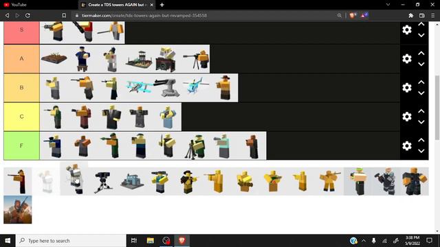 Tower defense simulator towers tier list смотреть онлайн
