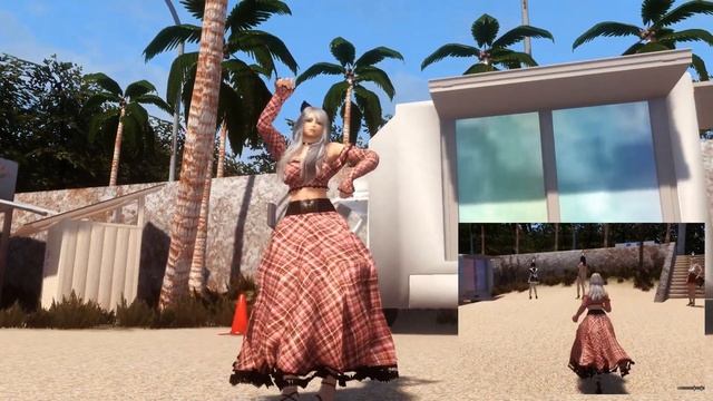 【Skyrim】HDT-SMP Skirt Motion Test [COCO Bloom Youth - CBBE-UNP By COCO]