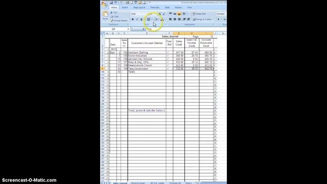 Cash Receipts Journal Posting, Total, Prove & Rule смотреть онлайн
