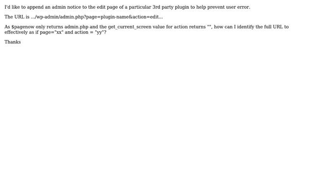 Wordpress: Get full URL of WP plugin admin page смотреть онлайн