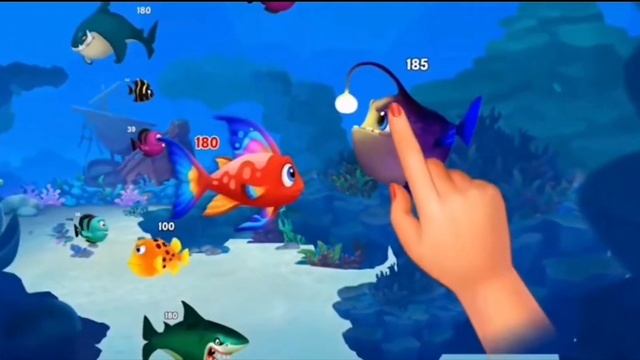 Hungry fish Eat everything #gameplay Fishdom ads collection Gaming FUN!! смотреть онлайн