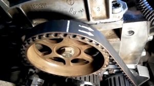 "ГТ" Установочные метки ГРМ на двиг K7J-700,...на Рено Кенго (Меган, Логан,...)....1.4i 8v.