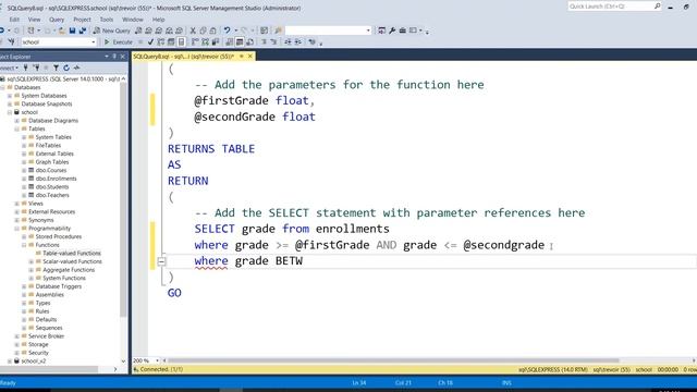 How To Create Inline Table Valued Functions | Microsoft SQL Server 2017 for Everyone смотреть онлайн