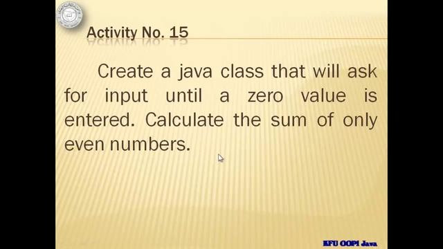 Java Tutorial 09 - Java Looping Statements Part 2 - with 3 activities смотреть онлайн