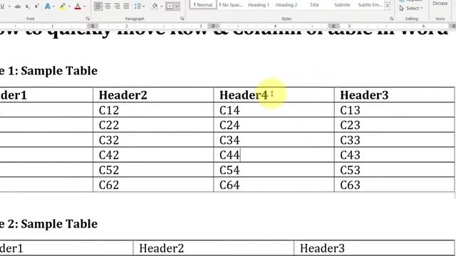 Magical shortcut to move rows and column in Word Table [2021] смотреть онлайн