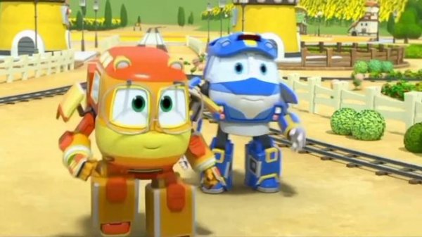 Роботы - поезда. Теневая энергия с 6 - 10 серии.