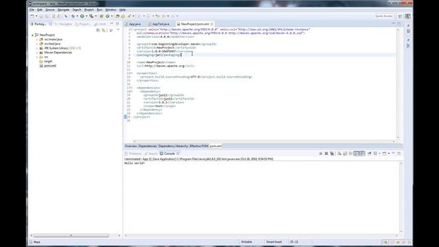 Creating a new Java Maven project in Eclipse смотреть онлайн