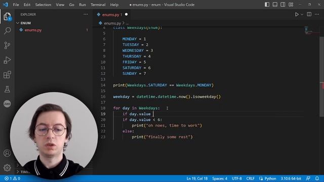 Enum в Python - такой маленький, а уже объектно-ориентированный смотреть онлайн