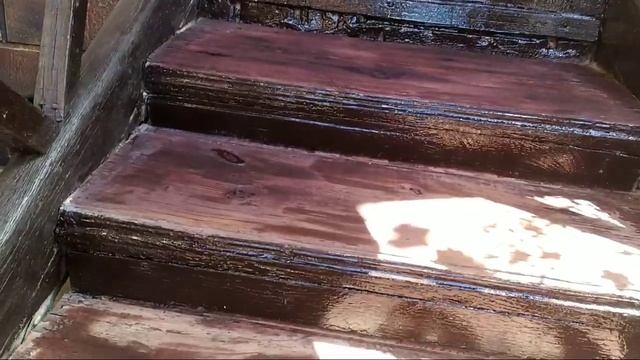 Классно и легко. Деревянные ступеньки в дом. смотреть онлайн