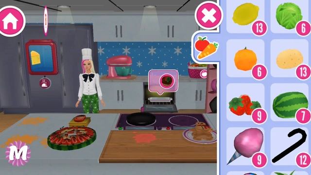 Barbie PIZZA Party With Girls - Pizza Recipe - Barbie Dreamhouse Adventures смотреть онлайн