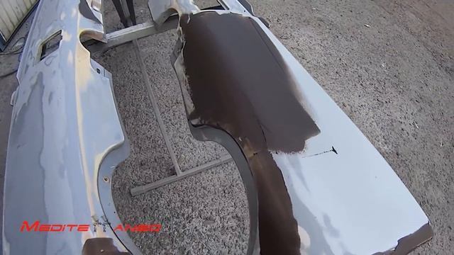 Mercedes W140 восстановление кузова.Mercedes W140 Spray Painting.