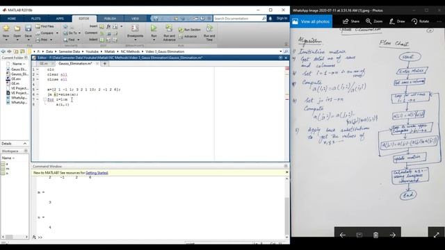 Gauss Elimination | Row Echelon Form Part-2 | Algorithm | Flowchart | MATLAB Code смотреть онлайн
