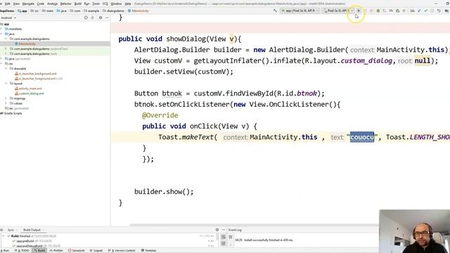 Dialogs in java android علبة الحوار و التنبيهات في الجافا الجزء 2 смотреть онлайн