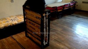 Раскладушка на ламелях с матрасом