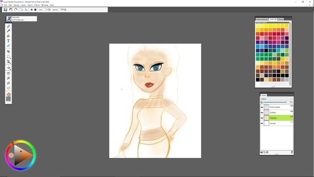 Drawing A Bratz Doll In My Art Style - Speedpaint - Corel Painter Essentials 6