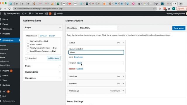How to set your WP nav labels to be different from the page title смотреть онлайн