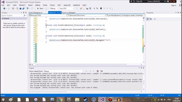 Своими Клешнями #2 - Браузер с вкладками на c#(WebBrowser ) смотреть онлайн