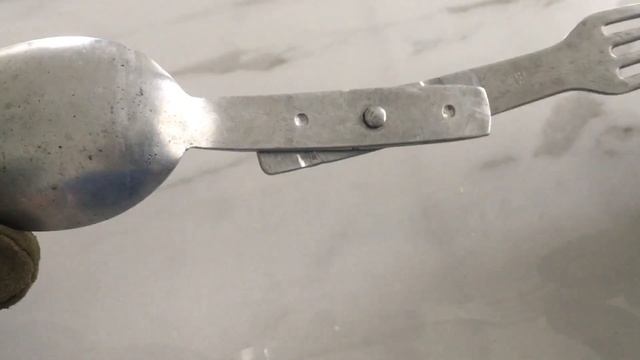 Ложка-вилка немецкого солдата вермахта #коллекционирование #антиквариат смотреть онлайн