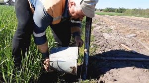 Забор из шифера своими руками! Огораживаю голубику забором из шифер.