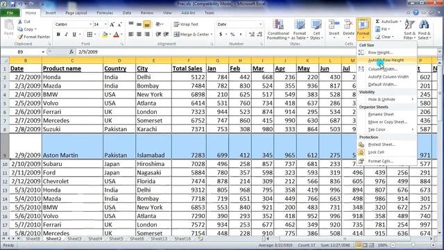 Changing Row Height and Column Width in Excel || Hindi смотреть онлайн