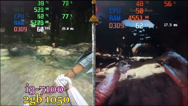 Что круче? i3+1050 vs FX-6300+1050ti / Chivalry Medieval Warfare смотреть онлайн