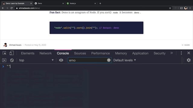 Fun #DevTip: Deno is a Sorted Node смотреть онлайн