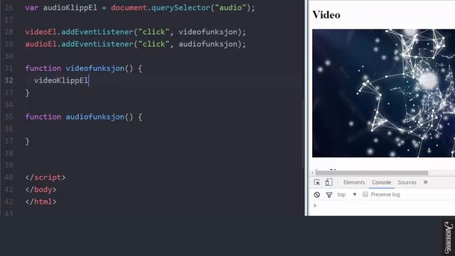 Kap. 13.5 Lyd og video med JavaScript смотреть онлайн
