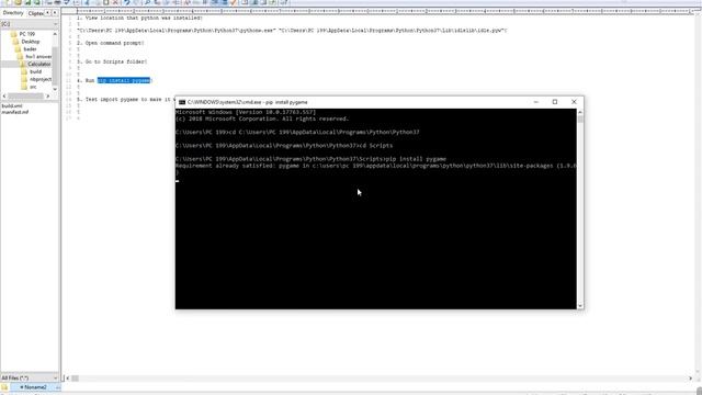 Python: Install Pygame Module смотреть онлайн