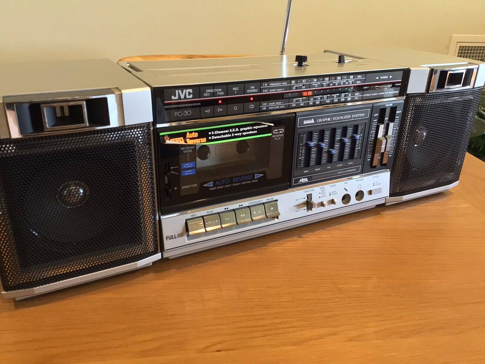 JVC PS 30 Boombox Vintage Ex Cond-производился в Японии и Сингапуре