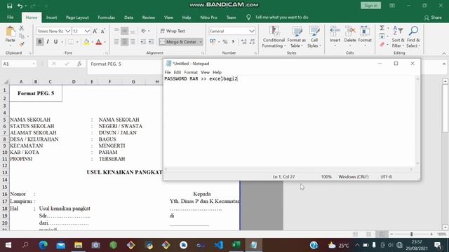 (GRATISS) APLIKASI ADMINISTRASI KEPEGAWAIAN MENGGUNAKAN EXCEL COCOK DI GUNAKAN SEKOLAH/KANTOR смотреть онлайн