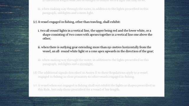 Rule 26: Fishing Vessels | Lights & Shapes In Depth смотреть онлайн